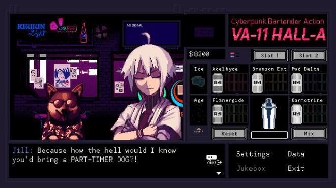 VA-11 Hall-A: Cyberpunk Bartender Action PC Crack